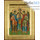  Икона на дереве B 2/S, 14х19 см, ручное золочение, многофигурная, с ковчегом (Нпл) Михаил, Гавриил и Рафаил, собор трех Архангелов (2261), фото 4 