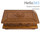  Мощевик - ковчег деревянный, из фанеры прямоугольный, с нижней платформой, резной, со стеклом в резной раме, 41 х 23 х 16 см, КБП, 4203 цвет: темный, фото 2 