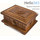  Мощевик - ковчег деревянный, из фанеры прямоугольный, с нижней платформой, резной, со стеклом в резной раме, 29 х 23 х 16 см, КСП, 4348 цвет: темный, фото 3 