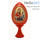  Яйцо пасхальное деревянное на подставке, с иконой, красное, высотой 7 см (без учета подставки) РРР с иконой Божией Матери, в ассортименте, фото 3 