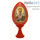  Яйцо пасхальное деревянное на подставке, с иконой, красное, высотой 7 см (без учета подставки) РРР, фото 4 
