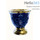  Лампада настольная керамическая "Колокольчик", с эмалью и золотом или серебром (в уп. 5 шт) синий с золотом, фото 2 