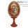  Яйцо пасхальное деревянное на подставке, с иконой, цветное, "под мрамор", на подставке, высотой (без учёта подставки) 8 см, фото 3 