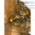  Лампада подвесная латунная "Каскад", без стакана, с эмалью со сканью, с золочением, высотой 18 см с бело- красной эмалью и красными камнями, вид № 2, фото 2 