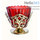 Лампада-подлампадник настольная латунная без стакана, литая, ажурная, с растительным орнаментом, высотой 7 см, фото 2 