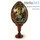  Яйцо пасхальное деревянное на подставке, с иконой,коричневое,большое,с цветной литографией и золотой аппликацией,выс.11,5 см (без учета подст), фото 2 