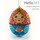  Яйцо пасхальное деревянное подвесное, "Матрешка", с акриловой ручной росписью, высотой 7 см, разноцветные девочка с вербой,в ассортименте, фото 3 