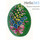  Свеча парафиновая пасхальная, "Яйцо" среднее, " Цветы" высотой 7,2 см (в коробе - 24 шт.), 35-2 РРР красный, фото 3 