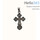 Крест нательный металлический взрослый, высотой 4,1 см, с подвижным ушком, в форме "Трилистник" (в уп.- 100 шт.), фото 2 
