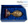  Яйцо пасхальное латунное № 3, с позолотой, с принтом и вставками, с эмалью, на камне, с голубой вставкой, в коробке, 2.13.0140лп (5904489), фото 3 