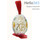  Яйцо пасхальное фарфоровое подвесное белое, с деколью, золотом, с бантом, высотой 7,5 см, фото 7 
