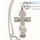  Крест наперсный иерейский. Латунь, мельхиор, серебрение, с цепью, в пластиковом футляре, 3380014., фото 1 