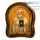 Икона в деревянной раме (Ож) 15х17, со стеклом, полиграфия, вышивка бисером, отделка камнями, подарочная коробка, фото 3 