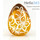  Яйцо пасхальное стеклянное окрашенное, ручная роспись, высотой 6,5 см, цвет в ассортименте, фото 2 