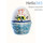  Яйцо пасхальное керамическое с цветной или частично цветной росписью, высотой 6,5 см (в уп.- 5 шт.), фото 1 