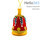  Сувенир рождественский "Колокольчик"- елочная игрушка, бархатный, с бисером, высотой 7,8 см., фото 1 