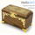  Ящик крестильный деревянный, с металл. накладками: 2 металл. флакона, 2 стрючца, губка, складные ножницы, 315-10, фото 2 