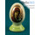  Яйцо пасхальное керамическое с деколью Икона, с напылением, на цельной ножке, в ассортименте, высотой 8 см (в уп.- 5 шт.), фото 3 