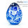  Яйцо пасхальное стеклянное окрашенное, ручная роспись, высотой 6,5 см, цвет в ассортименте, фото 15 