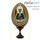  Яйцо пасхальное деревянное на подставке, с иконой, мореное, среднее, фото 10 