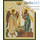  Икона на дереве 13х16 см, полиграфия, золотое и серебряное тиснение, в индивидуальной упаковке (Т) Алексий человек Божий, преподобный и Ангел Хранитель (АМ081), фото 1 