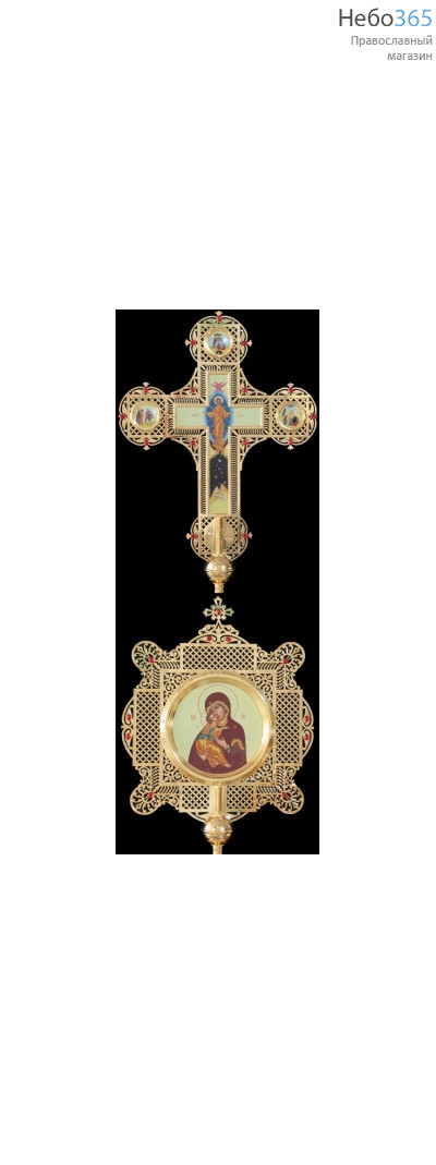  Крест-икона № 29 запрестольная выпиловка гравировка живопись золочение, фото 1 