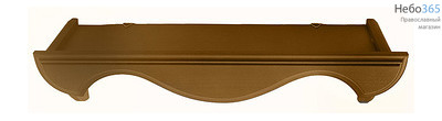  Полка для икон деревянная прямая 40 см, в ассортименте, Д914, Д915 цвет:светлый, фото 1 