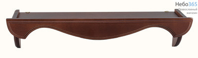  Полка для икон деревянная прямая 50 см, в ассортименте, Д917  в ассортименте из имеющихся разновидностей, фото 1 