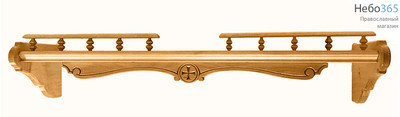  Полка для икон деревянная прямая, резная, сборная, ДБ000012 (114002), фото 1 