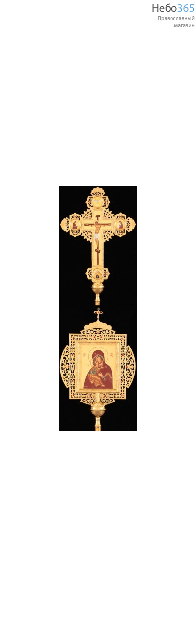 Крест-икона № 30 запрестольная выпиловка гравировка живопись золочение, фото 1 