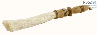  Кропило среднее, натуральное, с деревянной ручкой, длиной 36 см, 051, фото 1 