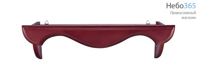  Полка для икон деревянная прямая 40 см, в ассортименте, Д914, Д915 цвет:темный, фото 1 