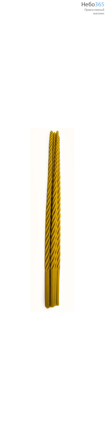  Свеча "Архиерейская" восковая, конусная витая , воск 100%, длина 68 см (цена за компл. из 5 свечей), фото 1 