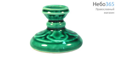  Подсвечник керамический Вьюнок, с цветной глазурью (в уп.- 10 шт.), фото 1 