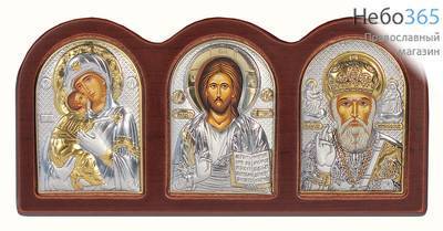  Икона на дереве (Аф) MBE13X 15х7, триптих, шелкография, фото 1 