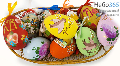  Яйцо пасхальное деревянное с росписью, Сергиев - Посад, 28046, фото 2 