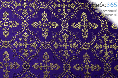  Парча фиолетовая с золотом "Любава", ширина 150см, фото 1 