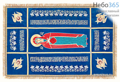  Плащаница "Успение Богородицы" бархат, икона вышитая, размер 88 х 57 см, средник 52 х 21 см, фото 1 