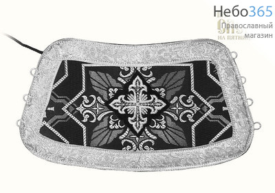  Требный комплект, черный с серебром, шелк в ассортименте, греческий галун, длина 150 см, фото 2 