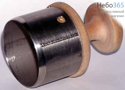  Нарезка для просфор, диаметр 40-45 мм , из нержавеющей пищевой стали, с деревянной ручкой, фото 1 
