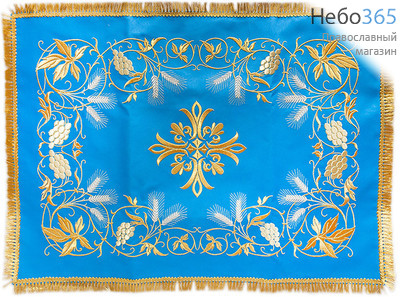  Покровцы голубые с золотом и воздух, габардин, вышивка, 12 х 12 с, фото 2 