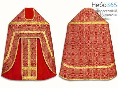  Облачение иерейское, красное, 90/155 шелк в ассортименте, фото 1 