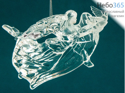  Сувенир Ангел из пластика, на подвеске, в ассортименте, высотой 11,5 см, АК 8326, фото 2 