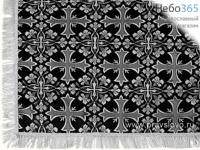  Пелена черная с серебром на престол, парча в ассортименте  140 х 140 см, фото 1 