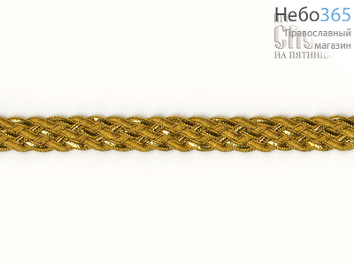  Тесьма золото, косичка, ширина 15 мм, фото 1 