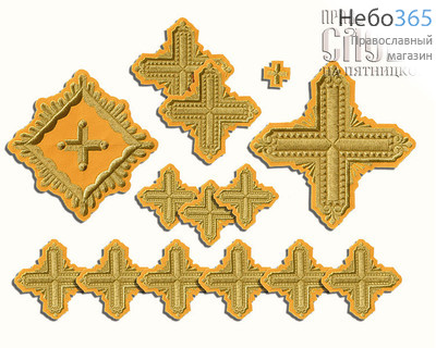  Набор крестов иерейских желтые "Квадрат", фото 1 
