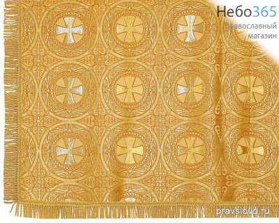  Пелена желтая на престол, парча в ассортименте 145 х 145 см, фото 1 