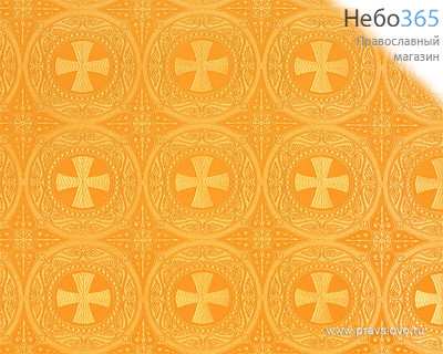  Шелк желтый "Георгиевский Крест" ширина 150 см, фото 1 