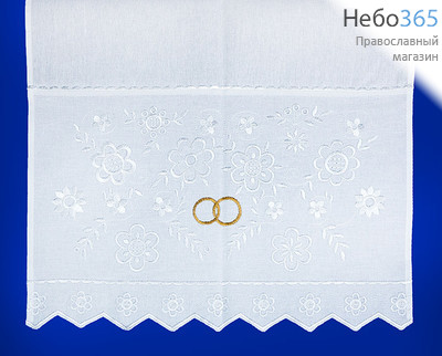  Рушник венчальный, белый "Обручальный", 155 х 45 см  арт.0812, фото 1 