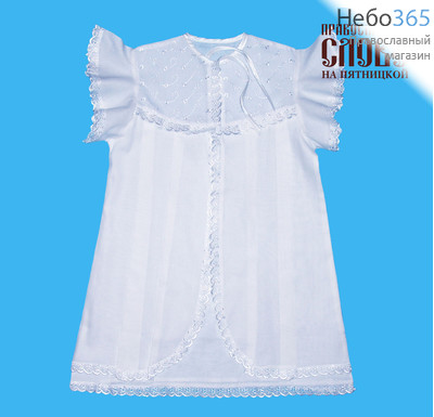  Крестильное платье "Василиска" на 1-1,5 года, цвет в ассортименте, хлопок, шитьё, фото 1 